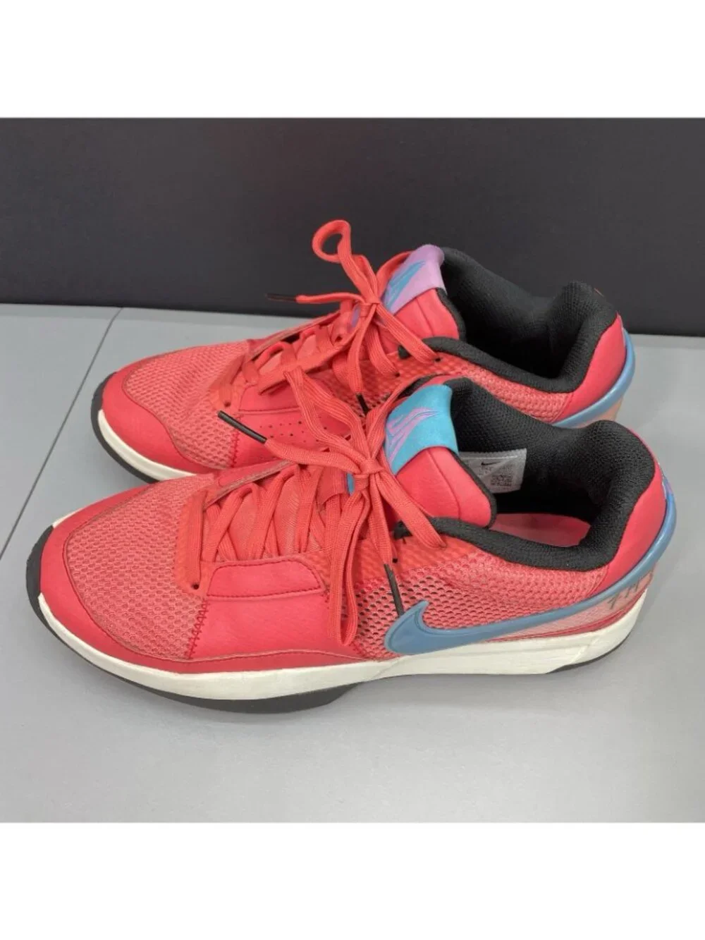Nike Ja 1 Sneakers Shoes Training Basketball Fuel Ember Glow Red Mens 10